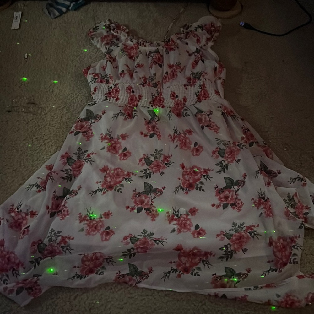 Knee-ish Length Flower/Rose Dress